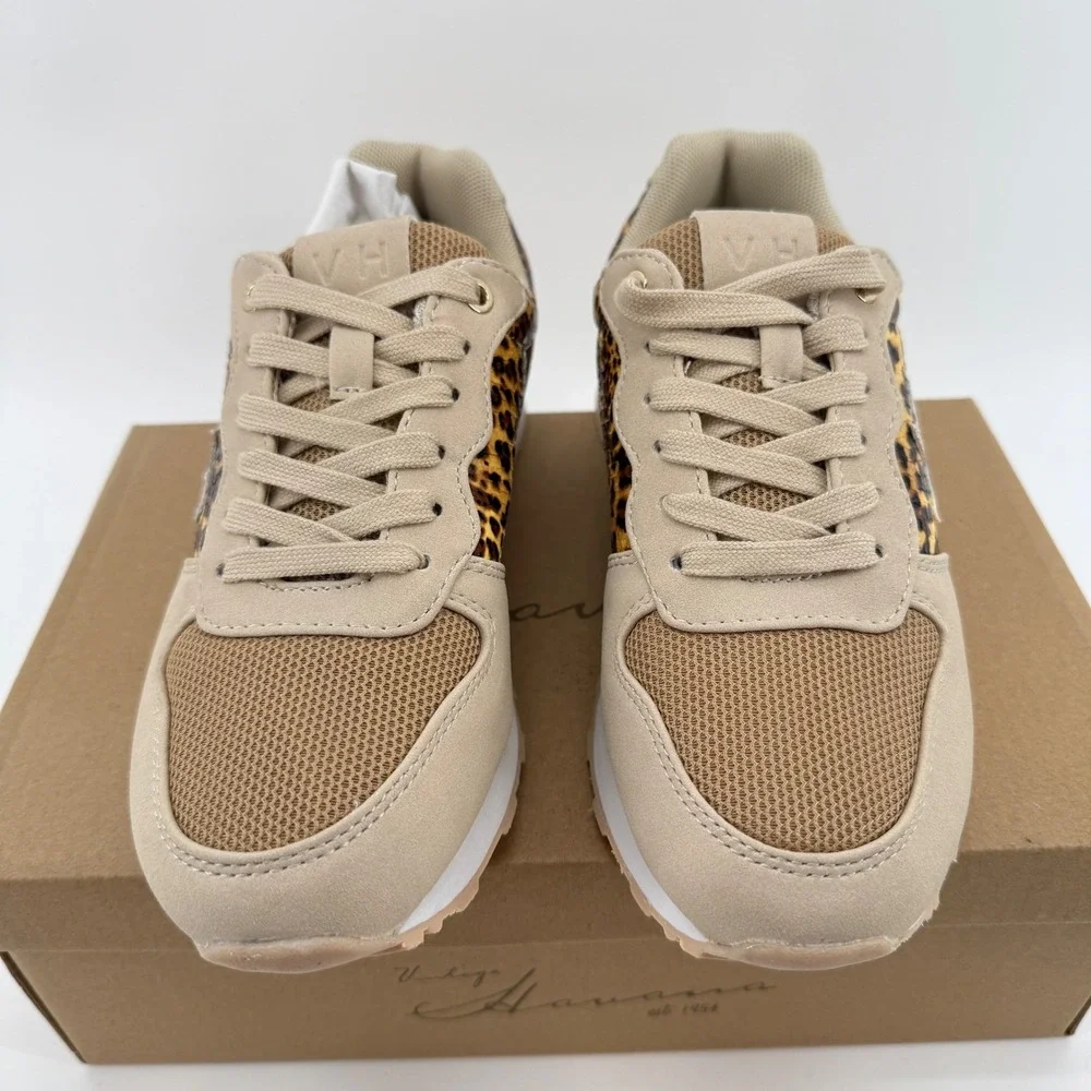 Vintage Havana Sneakers‎ Womens Size 6 Renee Wild Cheetah Star Leopard Print NEW - Picture 3 of 15